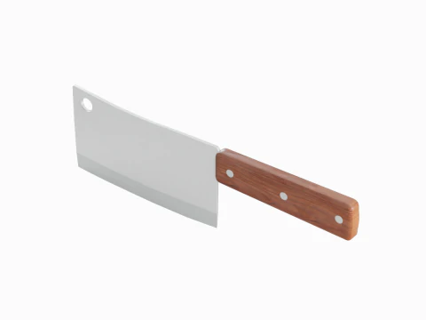 Meat Cleaver A 01 3D Model