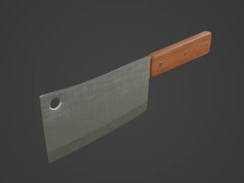Meat Cleaver A 01 3D Model