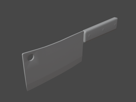 Meat Cleaver A 01 3D Модель