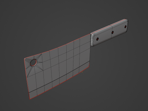 Meat Cleaver A 01 3D Модель