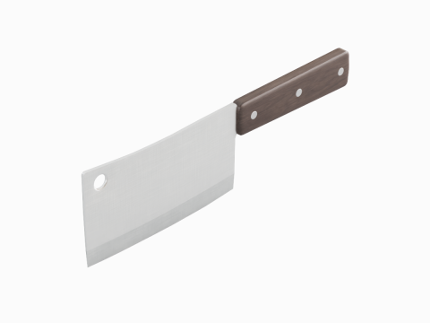 Meat Cleaver A 02 Model 3D
