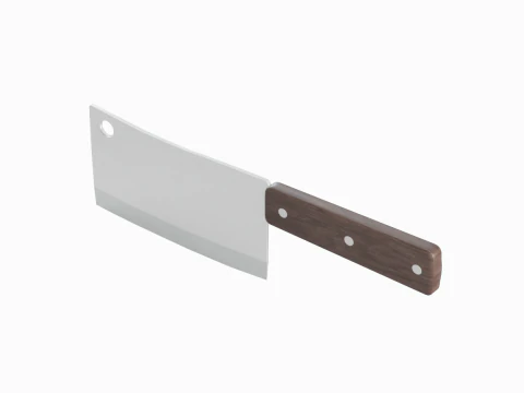 Meat Cleaver A 02 3D Model