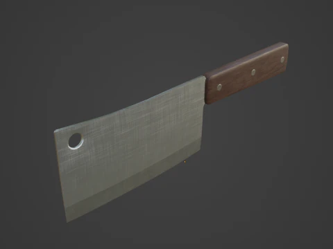 Meat Cleaver A 02 3D Model