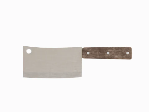 Meat Cleaver A 03 3D Model