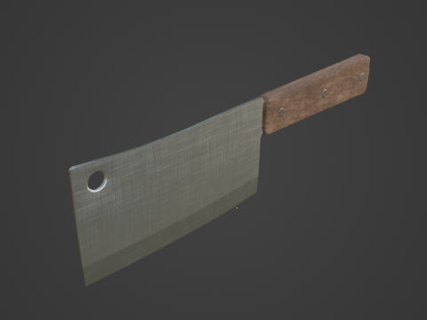 Meat Cleaver A 03 3D 모델