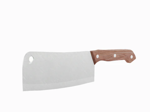Meat Cleaver B 01 3D Model