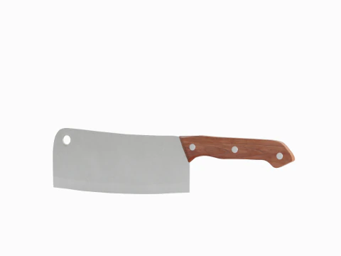 Meat Cleaver B 01 3D Model