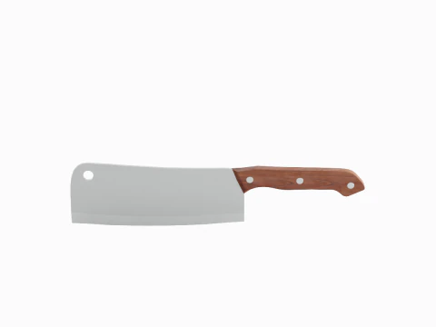 Meat Cleaver B 01 3D Model