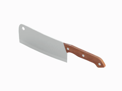 Meat Cleaver B 01 3D Model
