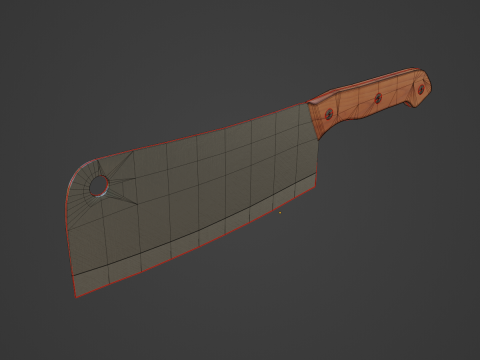 Meat Cleaver B 01 3D Модель