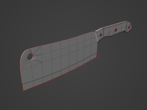 Meat Cleaver B 01 3D Модель