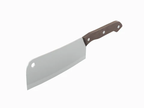 肉切り包丁B02 3Dモデル