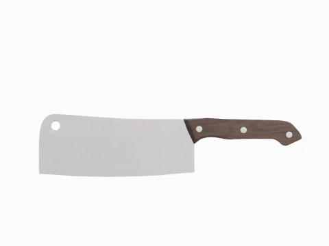 Meat Cleaver B 02 3D Model
