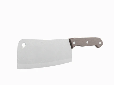 Meat Cleaver B 02 3D Model