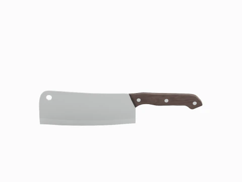 Meat Cleaver B 02 3D Model