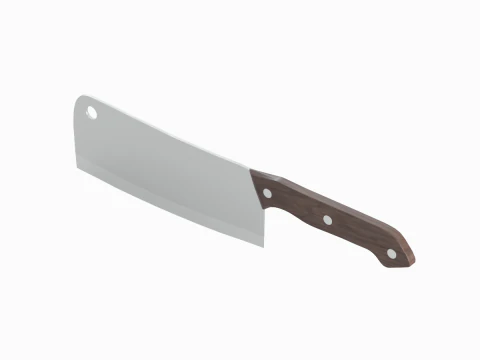 Meat Cleaver B 02 3D Model