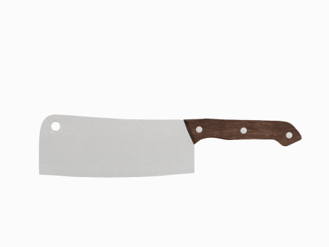 Meat Cleaver B 03 3D Модель