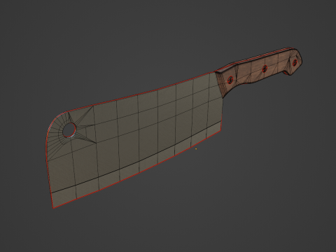 Meat Cleaver B 03 3D Модель