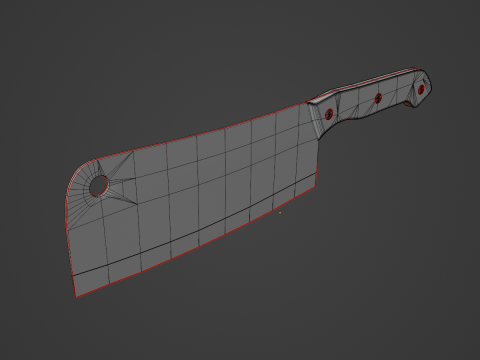 Meat Cleaver B 03 3D Модель