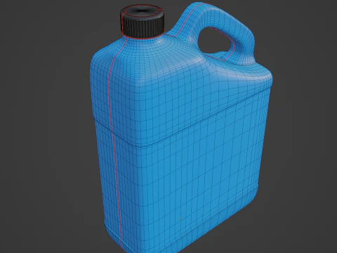 Plastic Canister A 01 3D Model