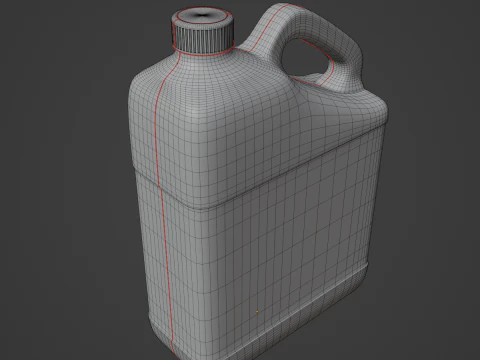 Plastic Canister A 01 3D Model