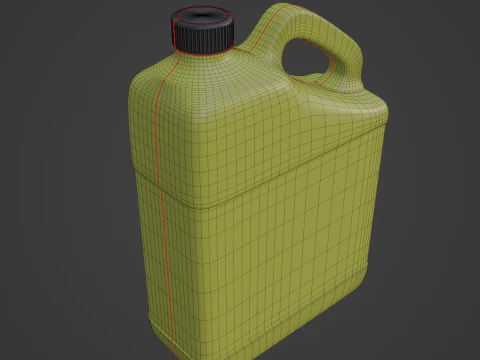 Plastic Canister A 03 3D Model