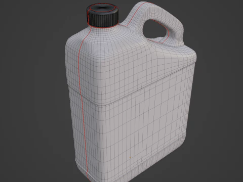Plastic Canister A 05 3D Model