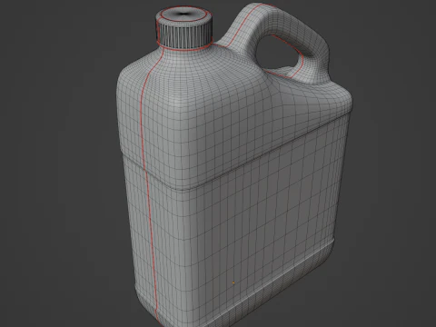 Plastic Canister A 05 3D Model