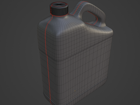 Plastic Canister A 06 3D Model
