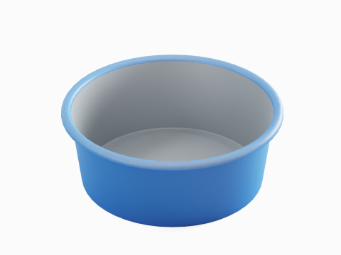 Simple Plastic Wash Basin 01 Model 3D