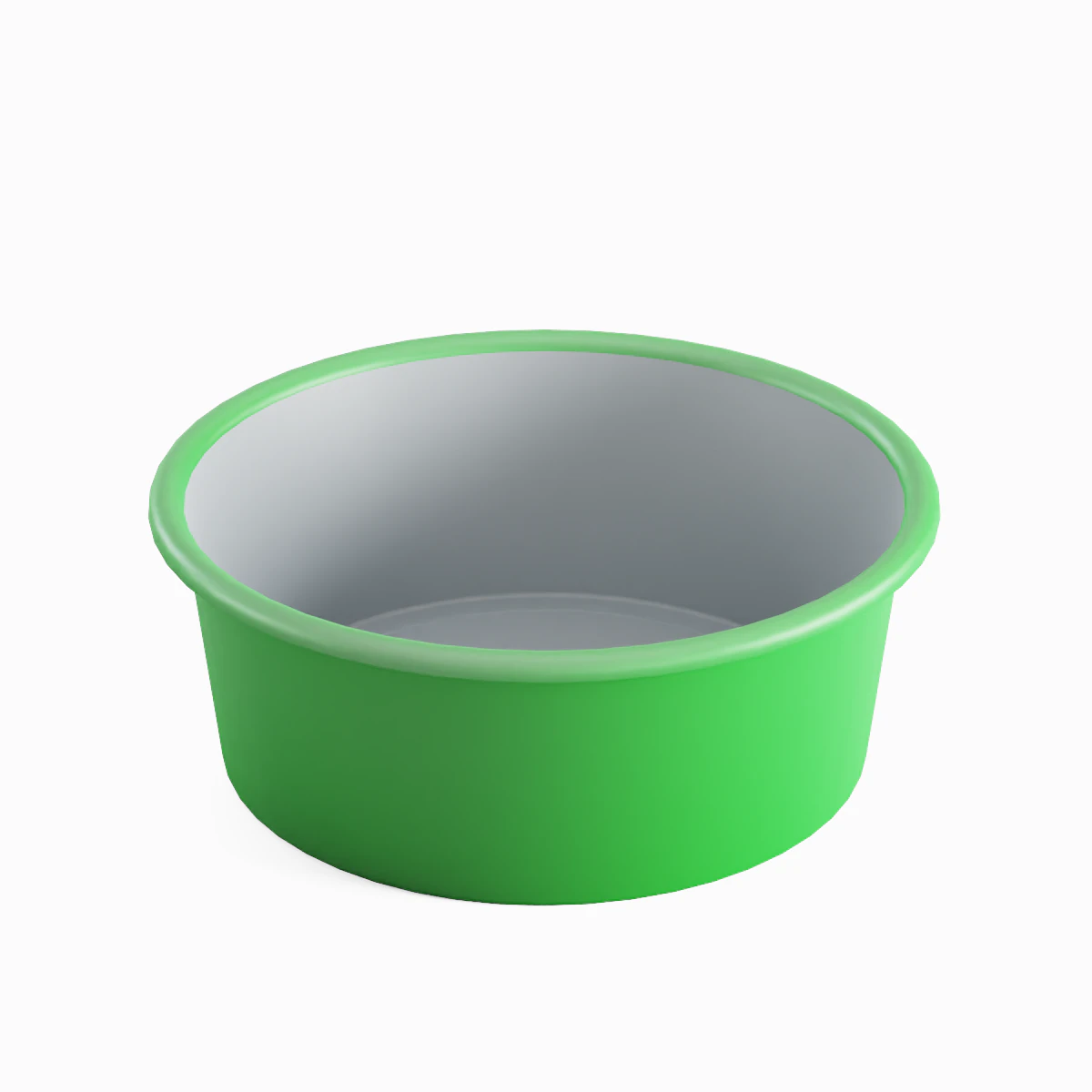 Simple Plastic Wash Basin 02 3D Model .c4d .max .obj .3ds .fbx .stl .blend