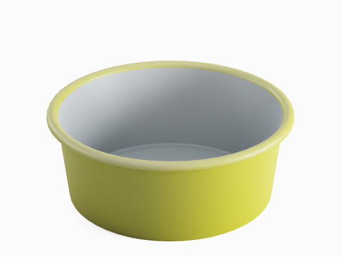 Simple Plastic Wash Basin 03 Modello 3D