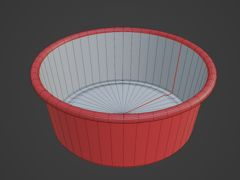 Simple Plastic Wash Basin 04 Modelo 3D