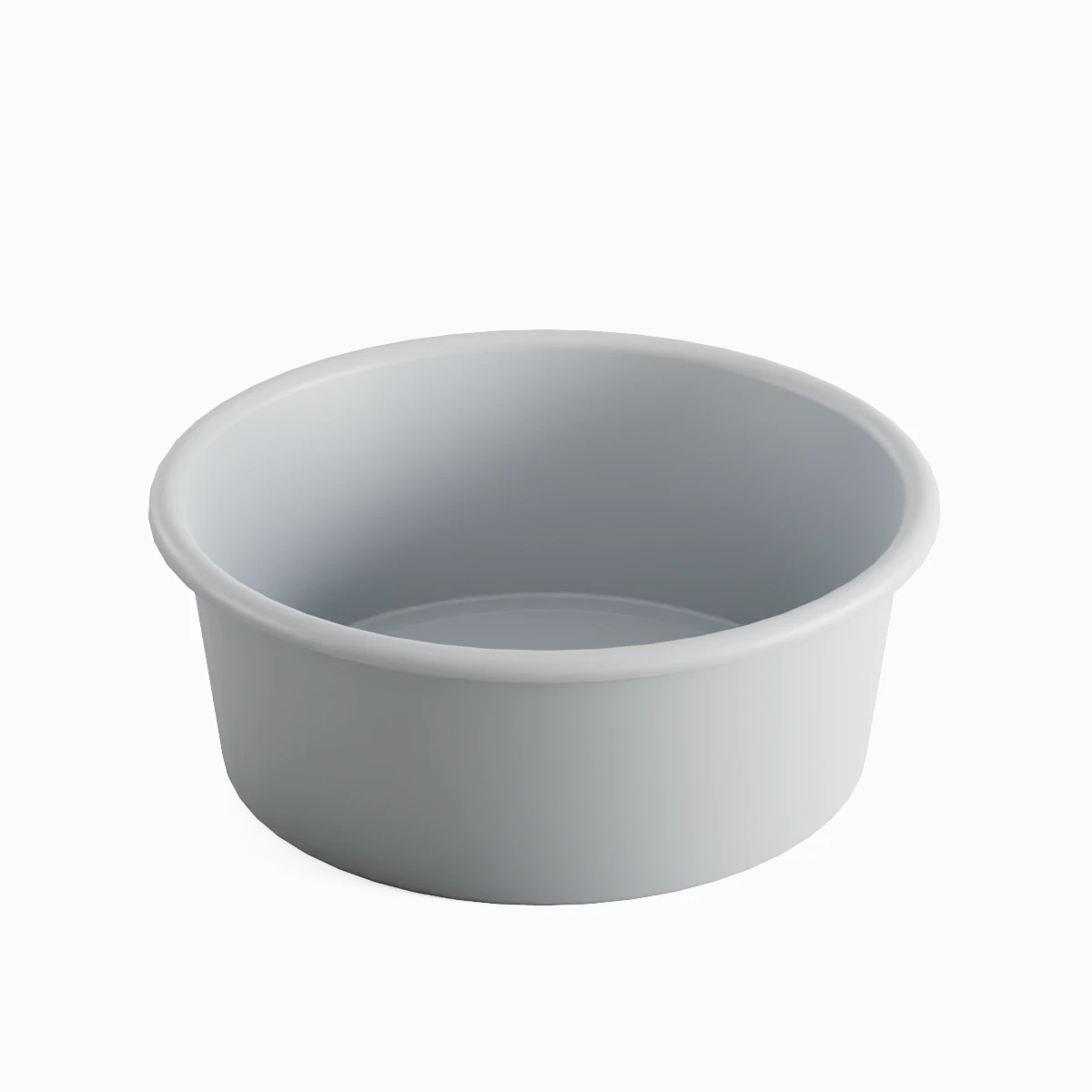 Simple Plastic Wash Basin 06 3D Model .c4d .max .obj .3ds .fbx .stl .blend 