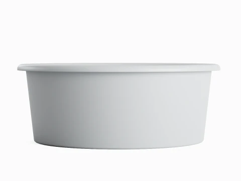 Simple Plastic Wash Basin 06 3D Model