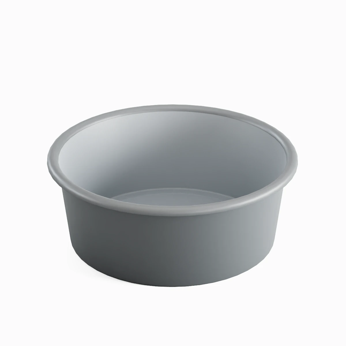 Simple Plastic Wash Basin 07 3D Model .c4d .max .obj .3ds .fbx .stl .blend