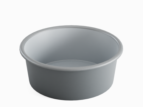 Simple Plastic Wash Basin 07 Modello 3D