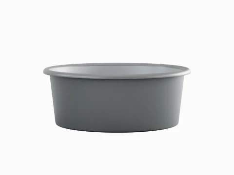 Simple Plastic Wash Basin 07 3D Model