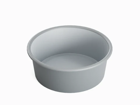 Simple Plastic Wash Basin 07 3D Model