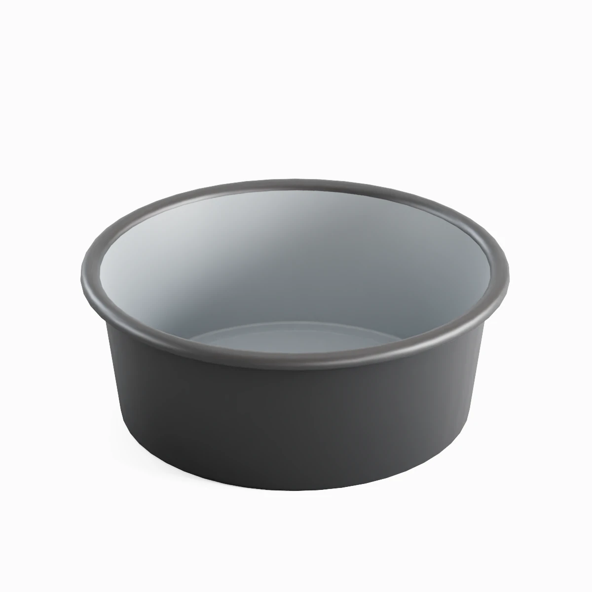 Simple Plastic Wash Basin 08 3D Model .c4d .max .obj .3ds .fbx .stl .blend