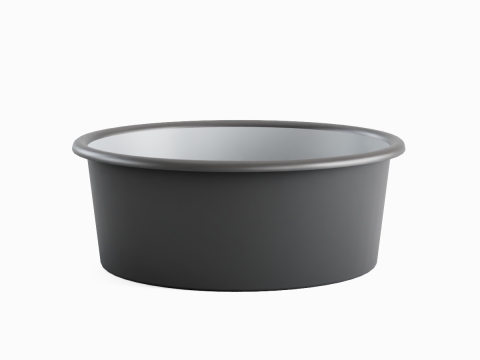 Simple Plastic Wash Basin 08 3D Model