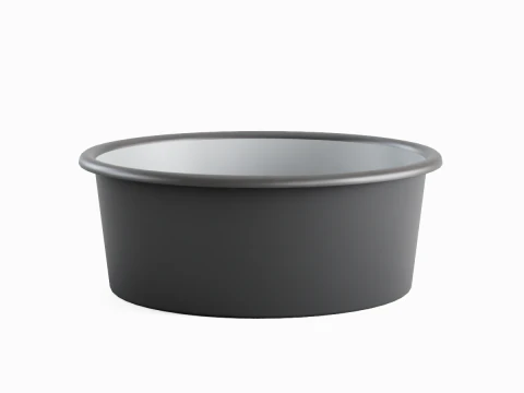 Simple Plastic Wash Basin 08 3D Model