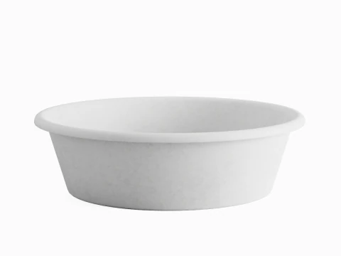 Simple Plastic Wash Basin B 01 3D Model