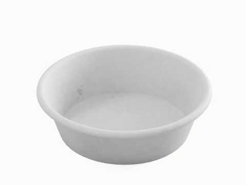 Simple Plastic Wash Basin B 01 3D Model