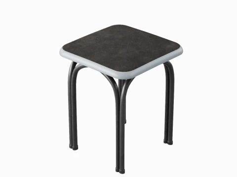 &Ccedil;elik Tabure 01 3D Model