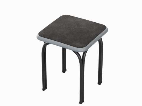 Steel Stool 01 Model 3D