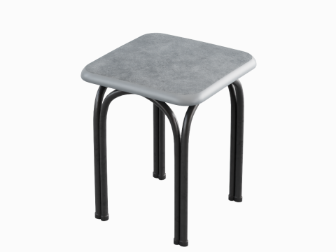 Steel Stool 02 3Dモデル