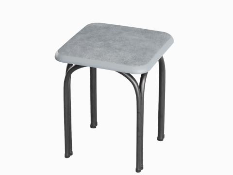 Steel Stool 02 3Dモデル