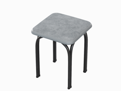 Steel Stool 02 3Dモデル