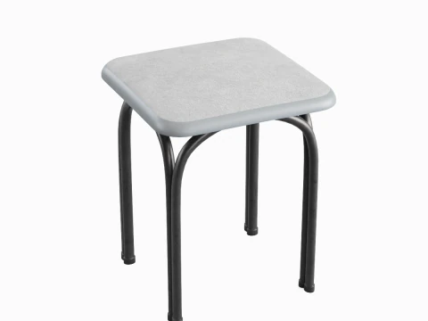 Steel Stool 03 3D Model